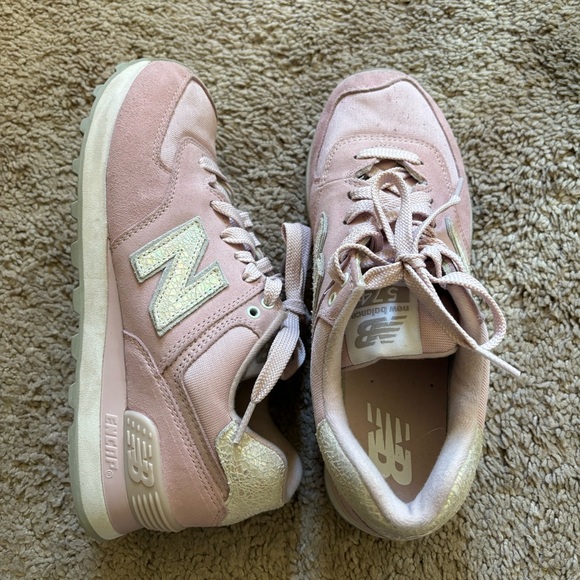 New balance 574 women’s pink suede - Picture 3 of 11